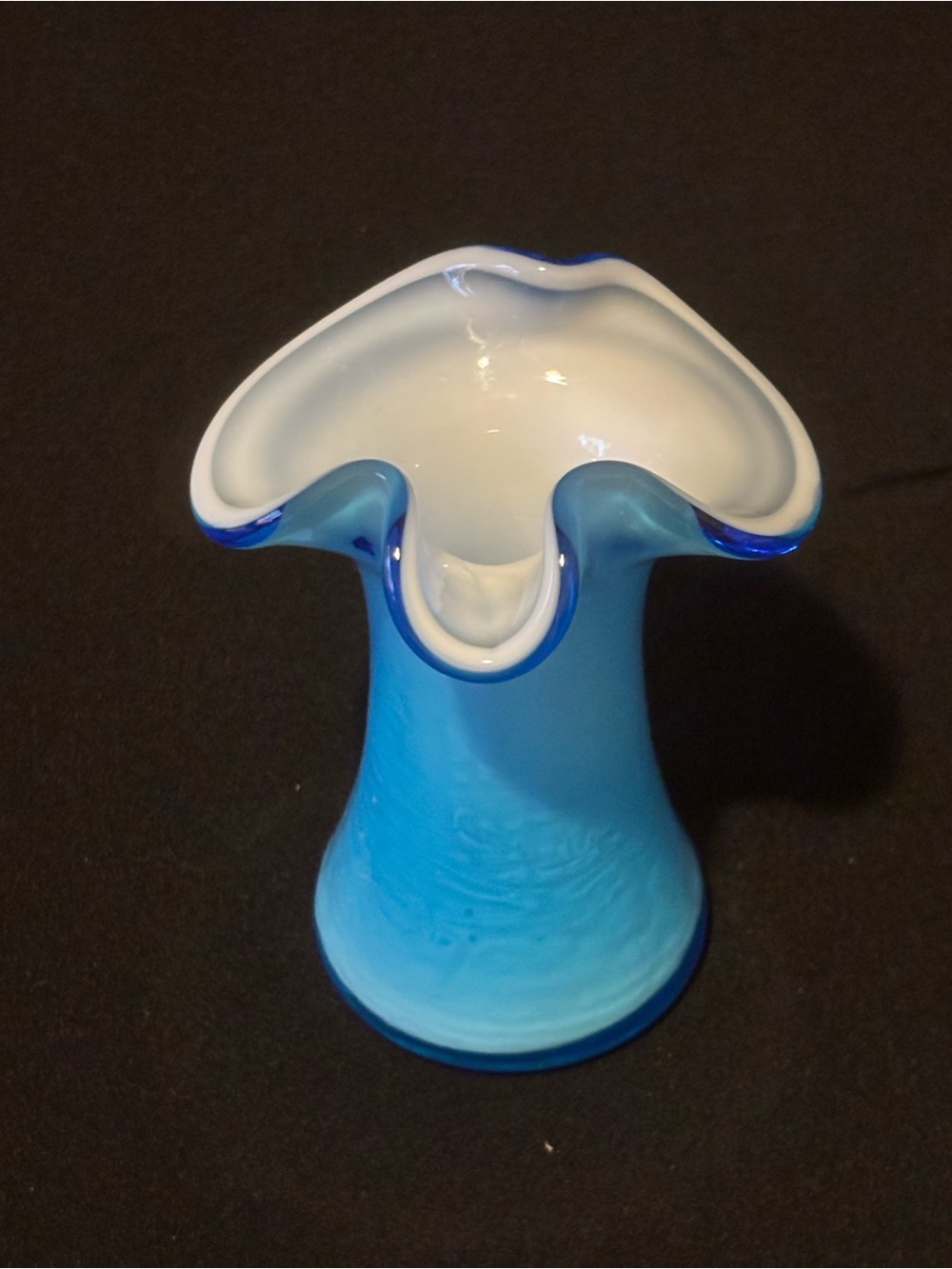 Small Blue Glass Pitcher - Picture 12 of 13